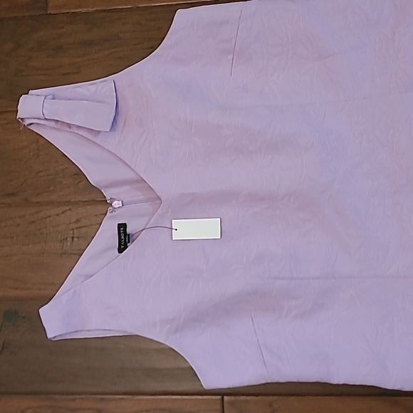NWT Talbots light purple textured dress size 14 - Picture 2 of 11